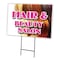 Signmission Hair & Beauty Salon Yard & Stake outdoor plastic coroplast window, C-2436-DS-Hair & Beauty Salon C-2436-DS-Hair & Beauty Salon - alternate 1